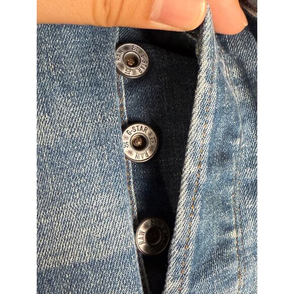 G Star Raw 5620 3D Slim Denim Button Fly Jeans Y2K Vintage Pants Blue Mens 32x30 - Picture 7 of 10